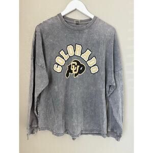 University of Colorado Long Sleeve Graphic Tee Size Medium Game Day